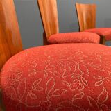 Set of Four H-214 Chairs by Jindřich Halabala, Walnut, 1950s