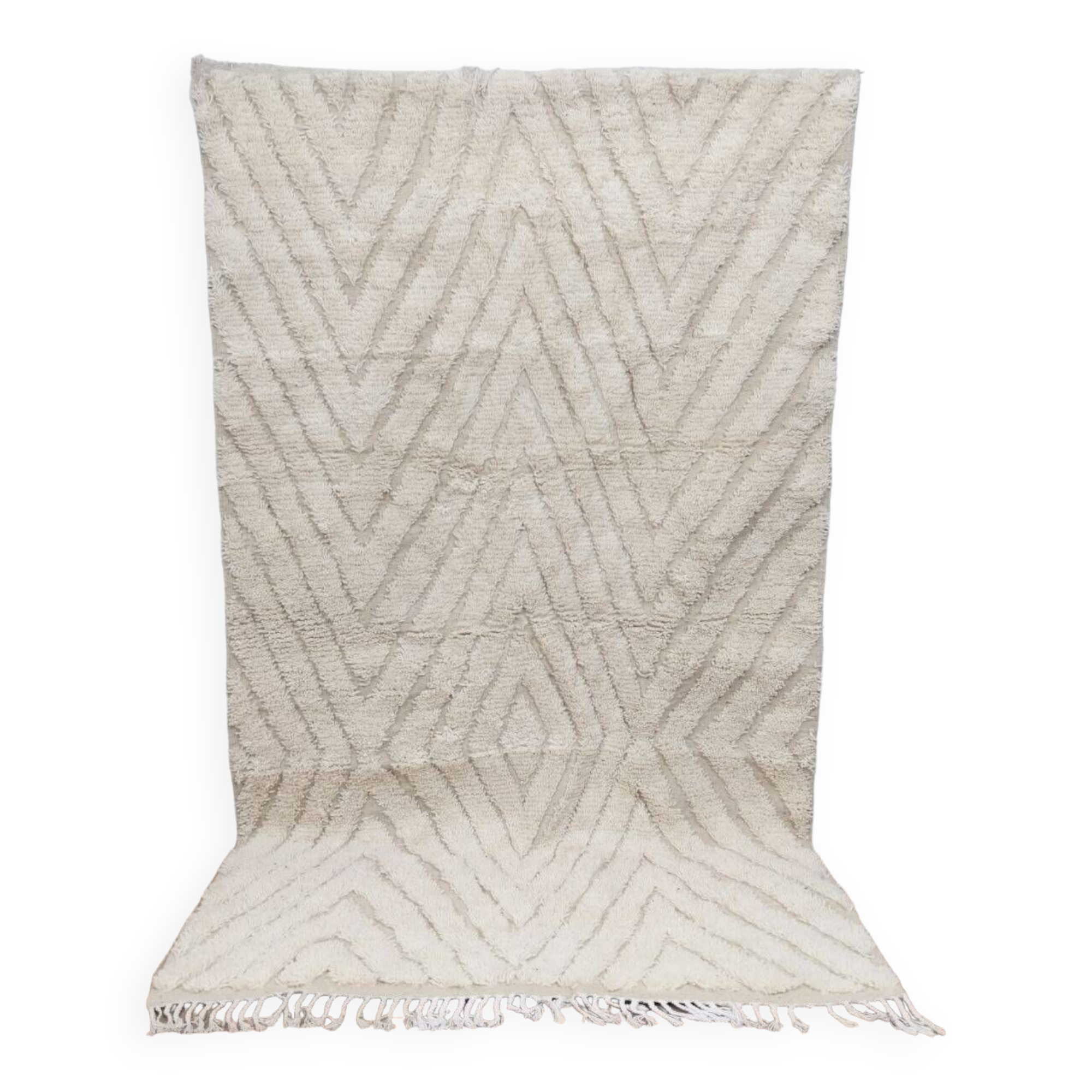 Handmade wool Berber rug 240x135 cm