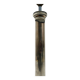 Neoclassical column lamp in silver metal 1960