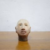 Terracotta head sculpture