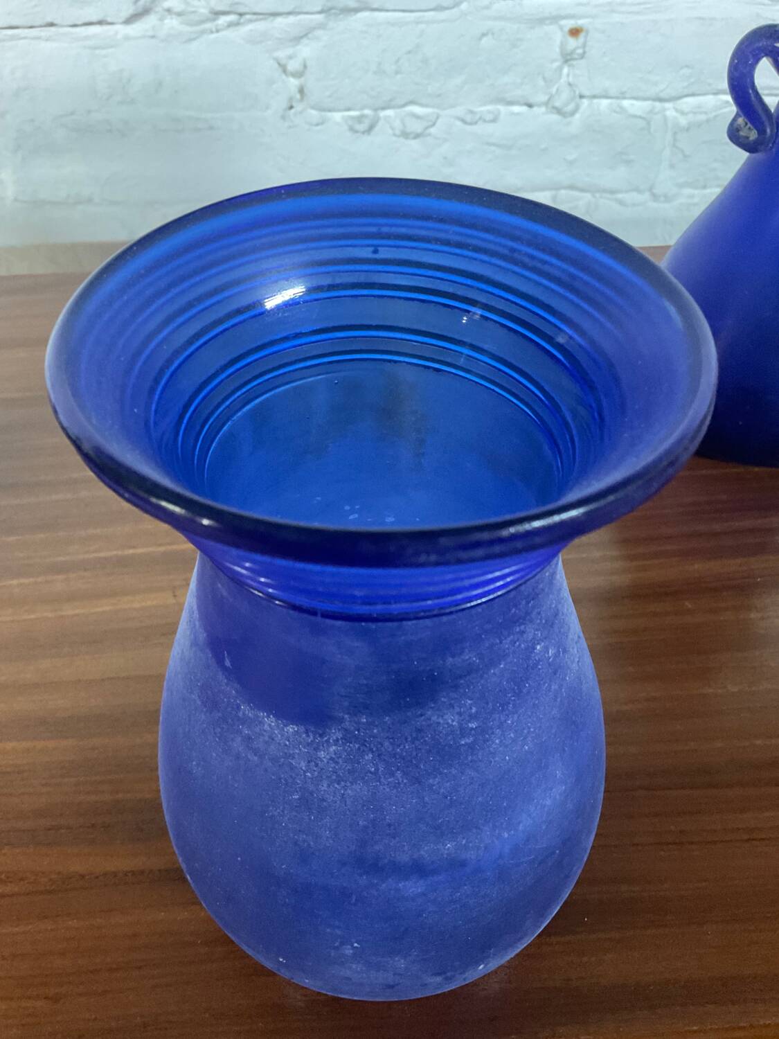 Series of 3 Murano “Scavo” vases in glass paste from the 60s and 70s