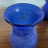Series of 3 Murano “Scavo” vases in glass paste from the 60s and 70s
