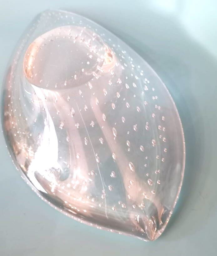 Empty pocket Kosta Boda around 1970 glass bubbled Sweden