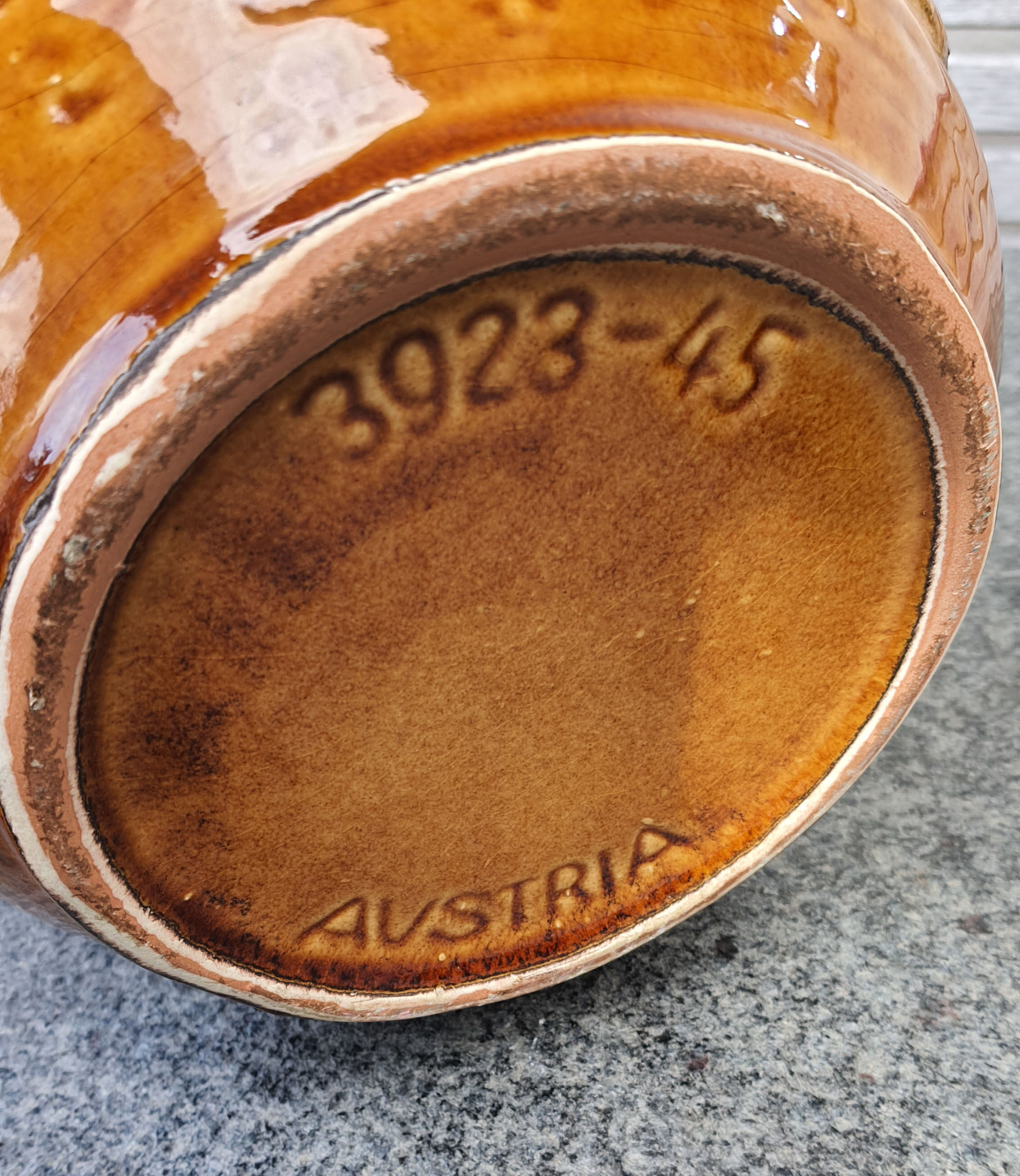 Pair of ceramic vases Scheurer Austria 1970