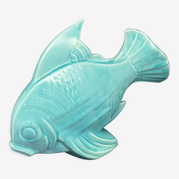 Ceramic fish Sky signed Lejan - S4M5