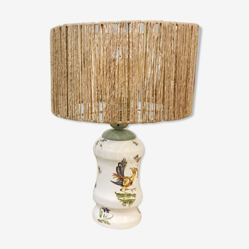 Moustiers earthenware lamp