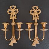 Bronze candle holders