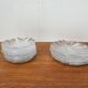 Vintage Swedish glass plates Eden by Lars Hellsten for Orrefors, 1970s, set of 13.
