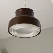 Brown Bumling pendant light by Anders Pehrson-Sweden 1960s