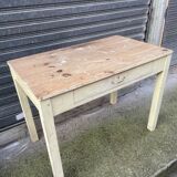Table vintage 1900 en pin – Cuisine ou Bureau. Belle patine