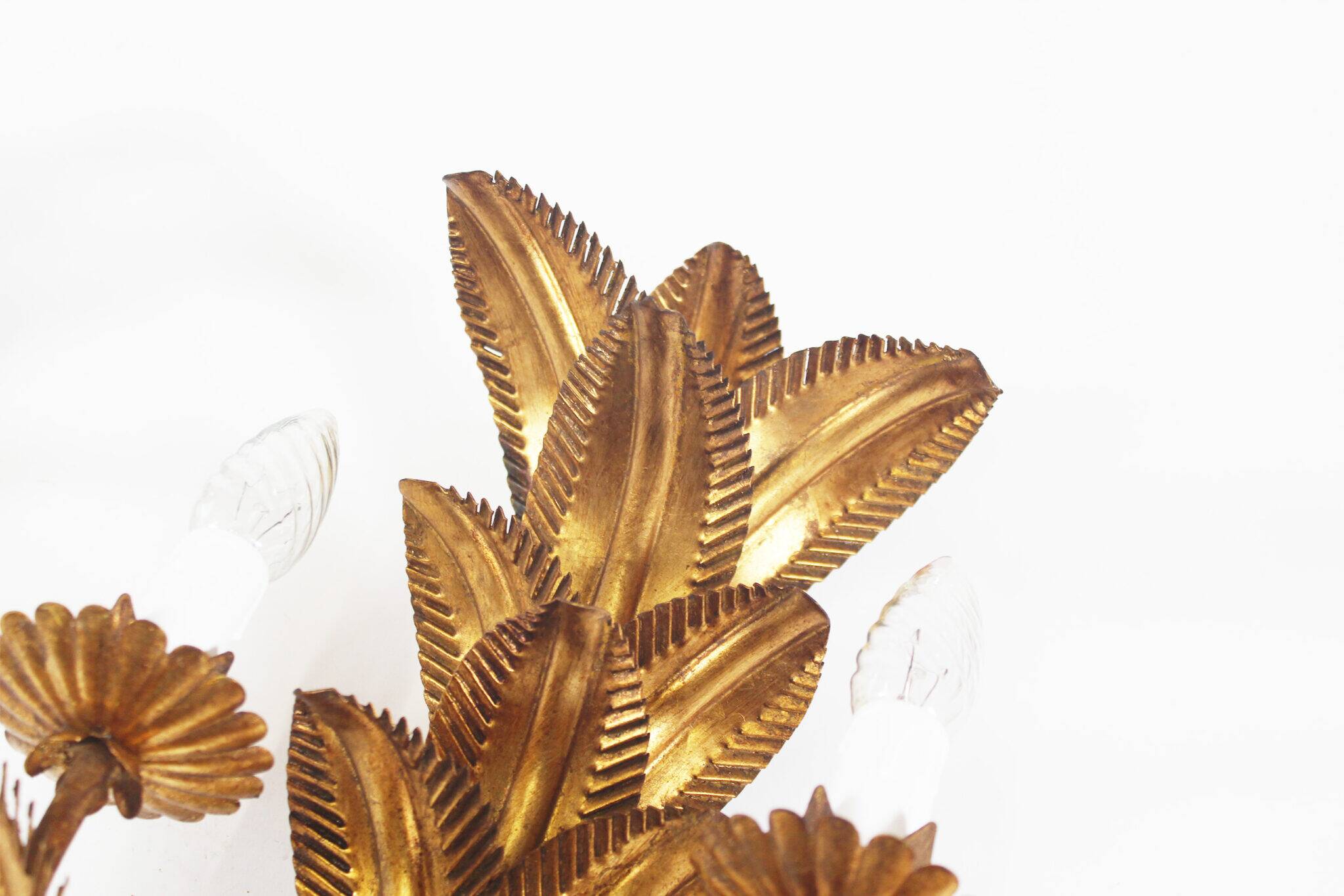 Pair of large vintage gilt sheaf scones by hans kögl