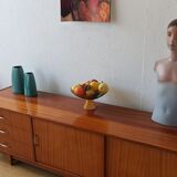Vintage lowboard with drawers and shelves, 1970