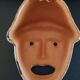 Vintage Greek tragedy wall mask