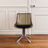Chaise vintage space age plexiglass