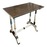 Turned wooden bench
