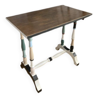 Banc en bois tourné