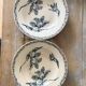Luneville Tulips ironstone soup plates