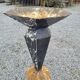 Iron standing planter