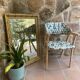 70s style wooden armchair
