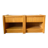 Minimalist vintage bedside tables