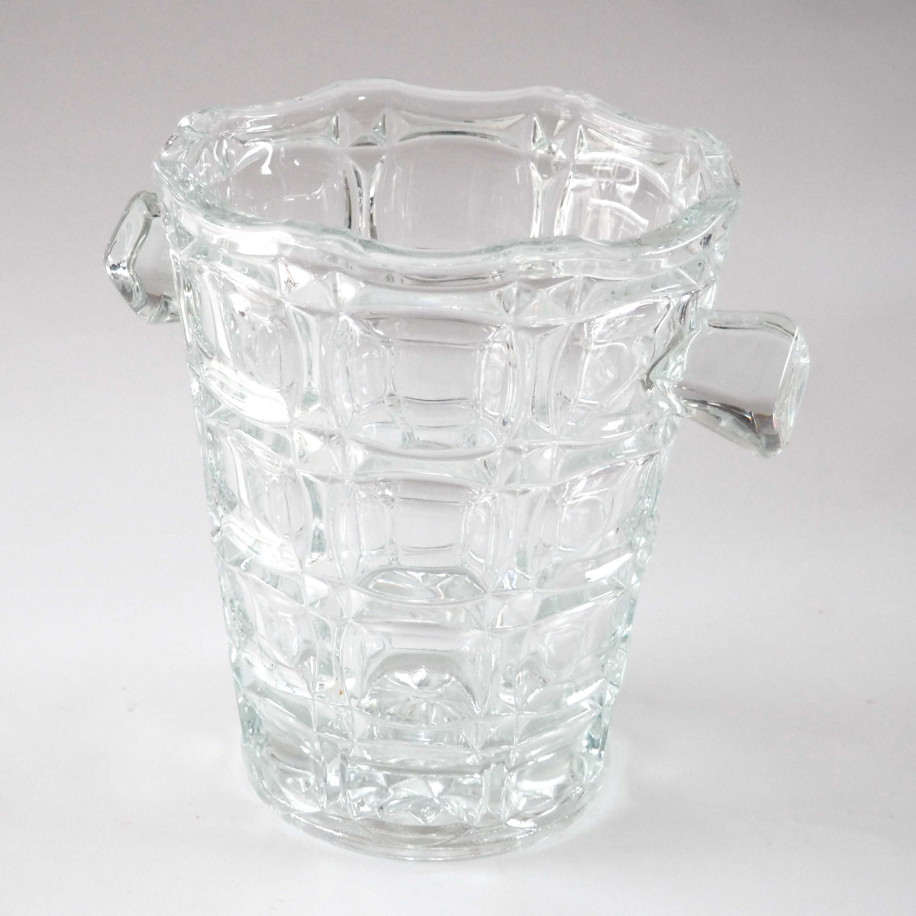Glass champagne bucket