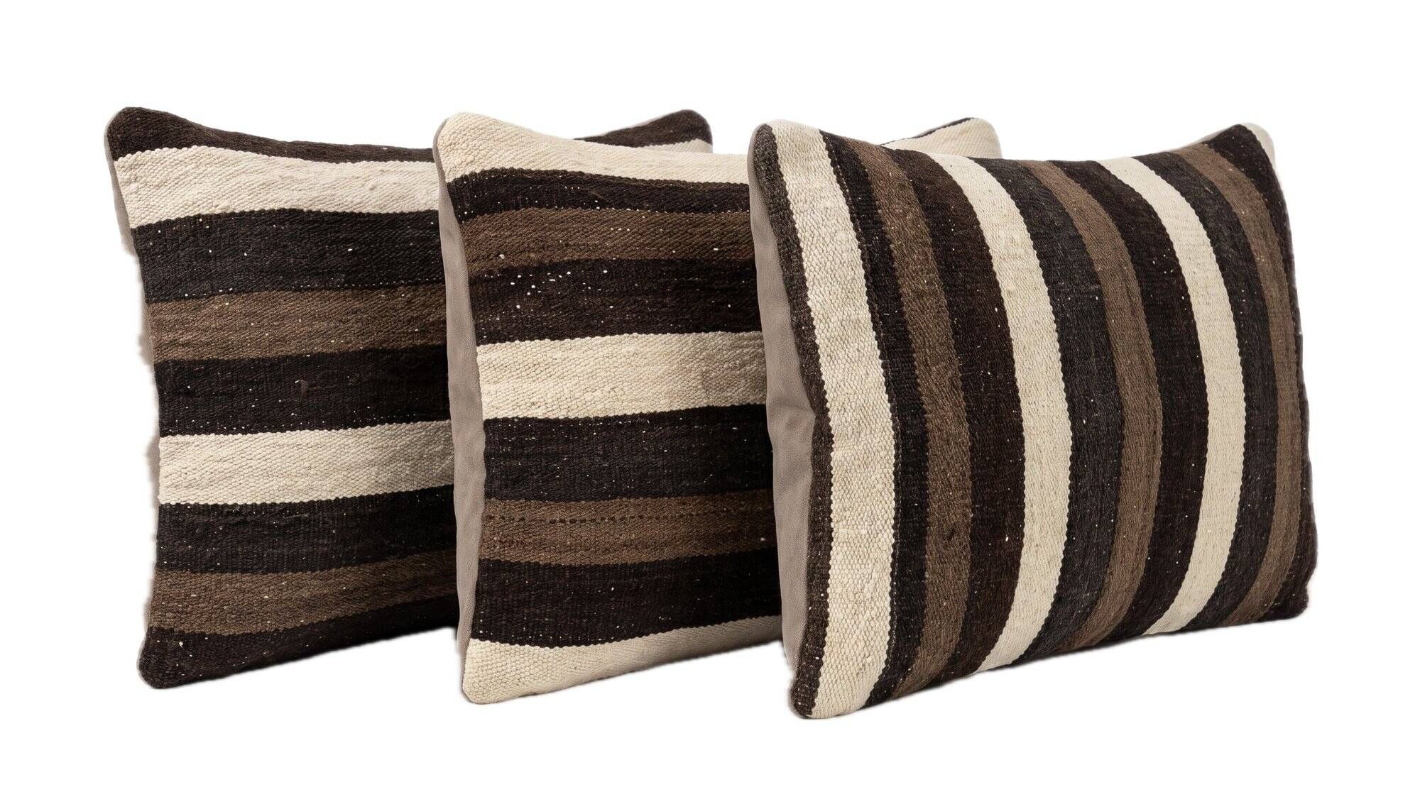 Set of 3 vintage kilim cushion covers 40x60 cm
