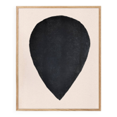 Peinture sur papier Drop noire signée Eawy