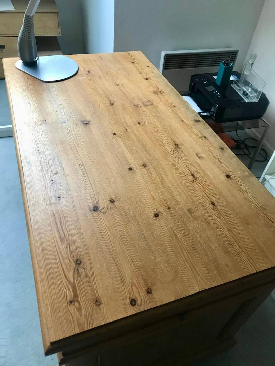 Large desk with drawers