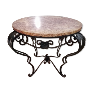 table basse en fer forgé