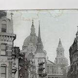 Photography London pressed under glass and cardboard - End 19th