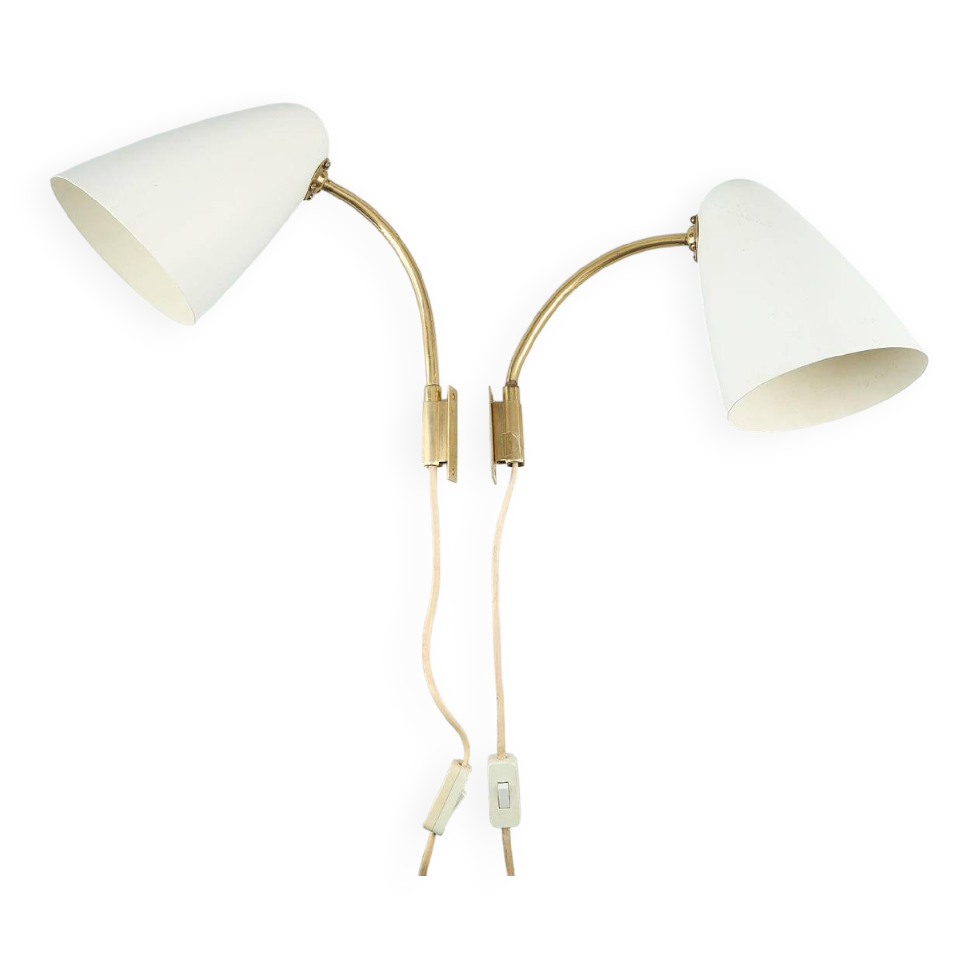 Lisa johansson-pape pair of wall lamps. model 3054, stockmann orno
