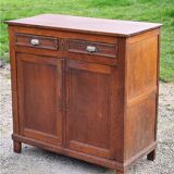 Parisian sideboard in solid oak and solid poplar early 20th century