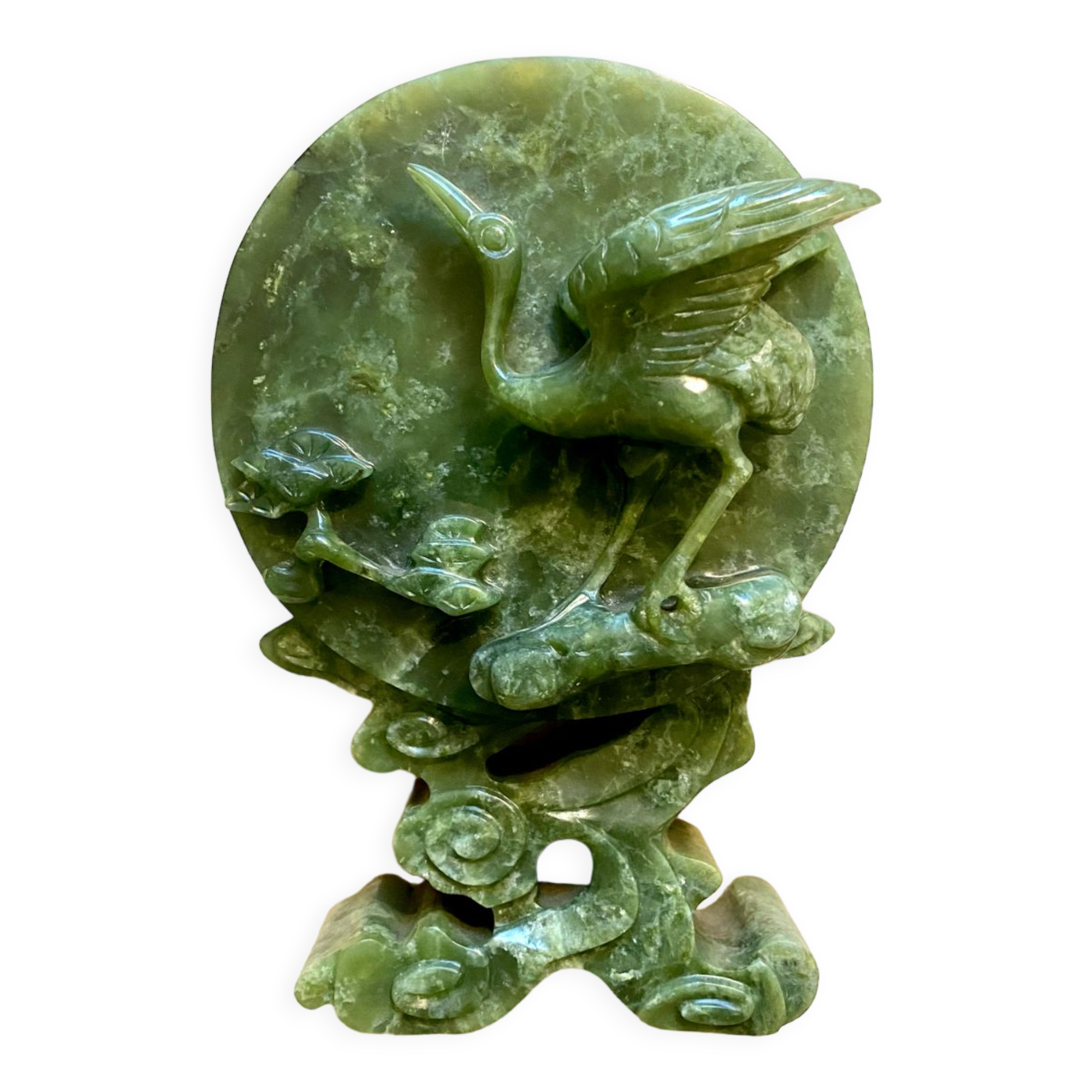 Chinese vase, carved jade