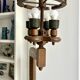 Guillerme and Chambron luminaire 1960 solid oak