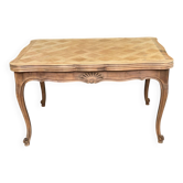 Table à manger Louis XV extensible XVIIIème rénovée en chêne massif 230cm