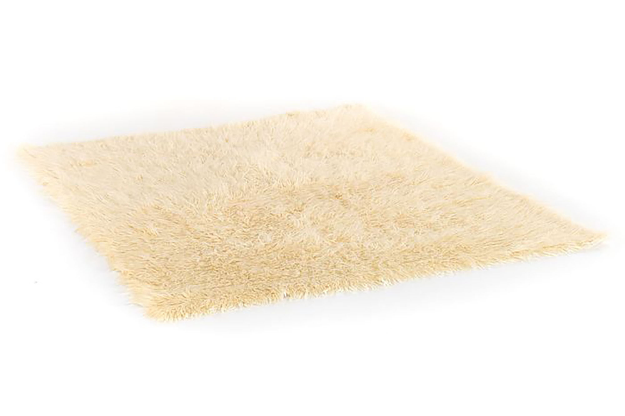 Pure merino wool rug shaggy handmade 140 x 222 cm