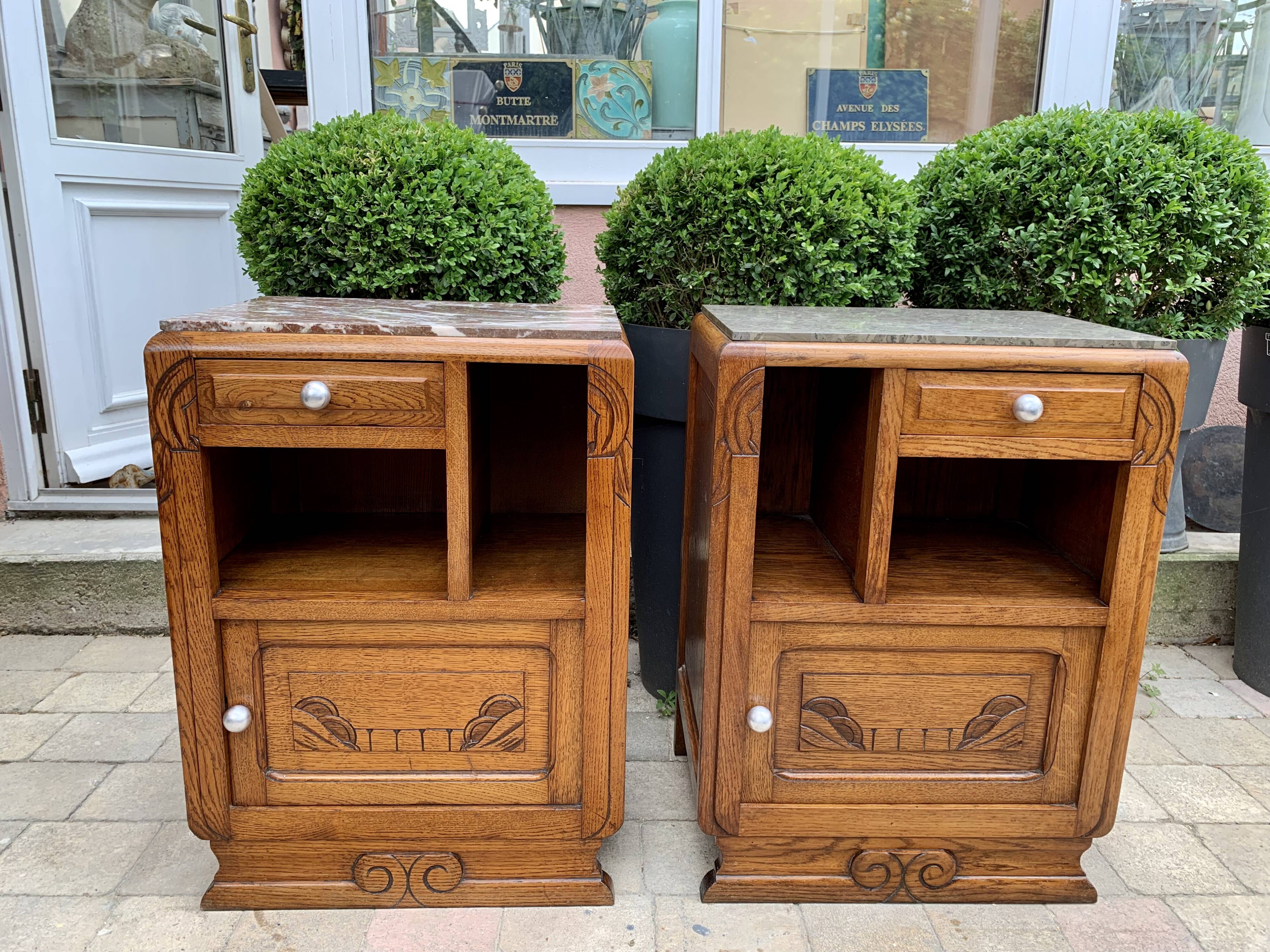 Art deco bedside tables