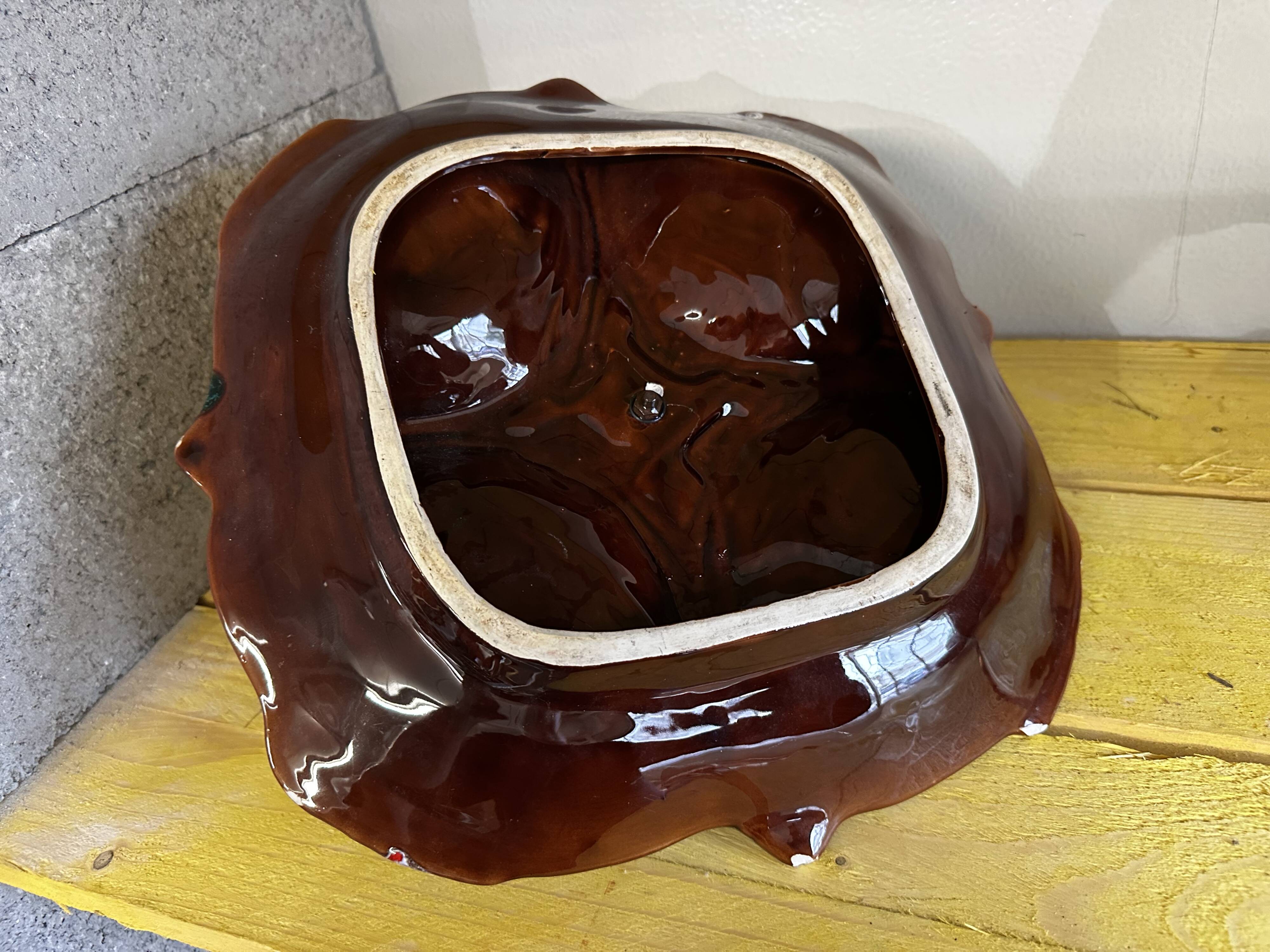 Vintage Vallauris Ceramic Hors d'oeuvre Serving Tray 33 x 33 cm