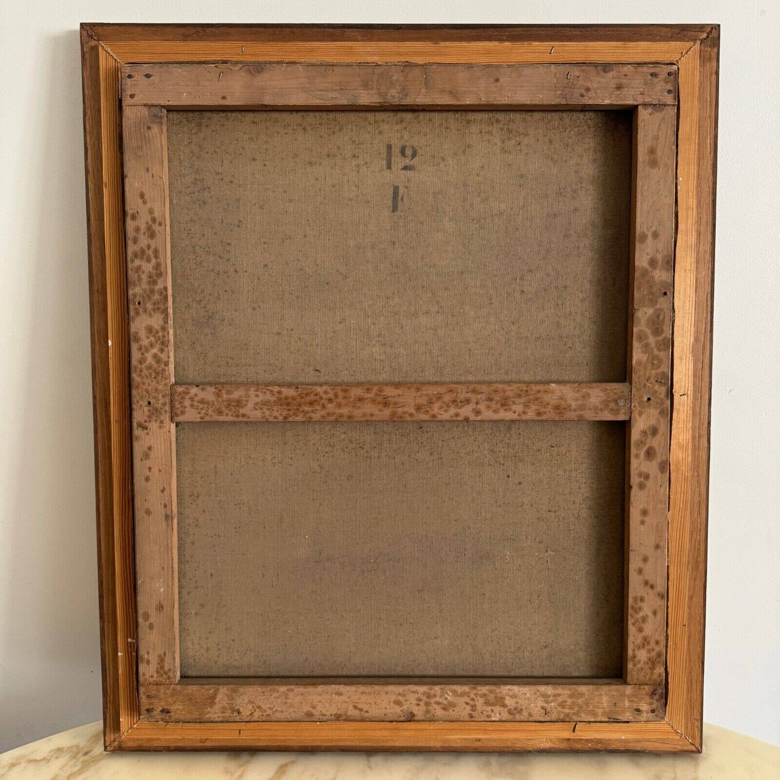 Oil on canvas by M. Dorion 1893 portrait of a Breton woman at work