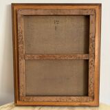 Oil on canvas by M. Dorion 1893 portrait of a Breton woman at work