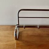 Bauhaus wall coat rack in chrome metal