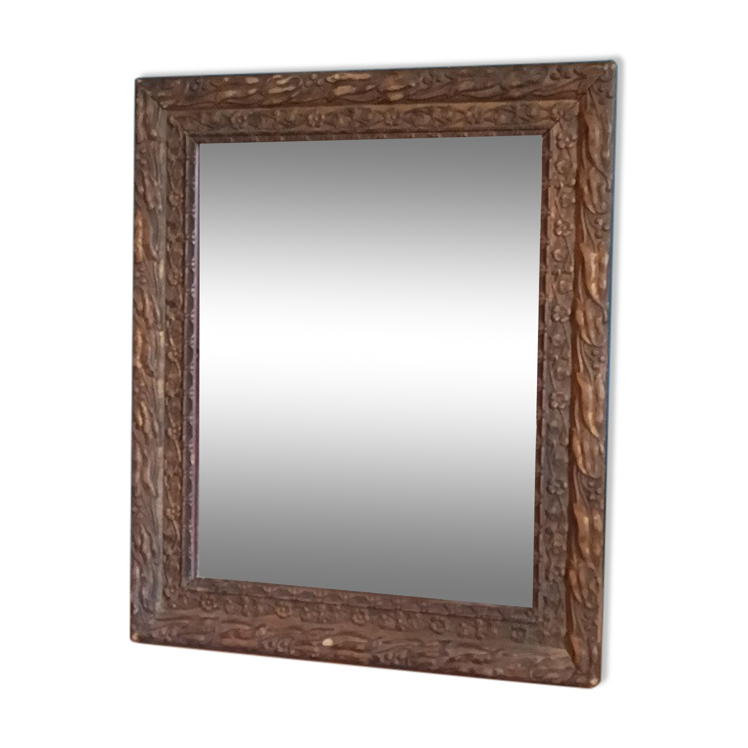 Mirror Frame wood plaster carved stucco