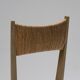 Paire de chaises en paille, geneviève pons, 1950s