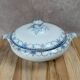 Soupière vintage Palissy England bleu & blanc