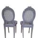 Paire de chaise cannees