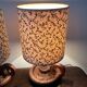 Pair of Scandinavian wooden lamps from the 60s