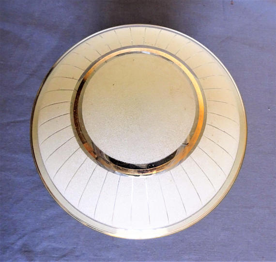 Ceiling lamp mid century round ball glass Granita Golden fillets