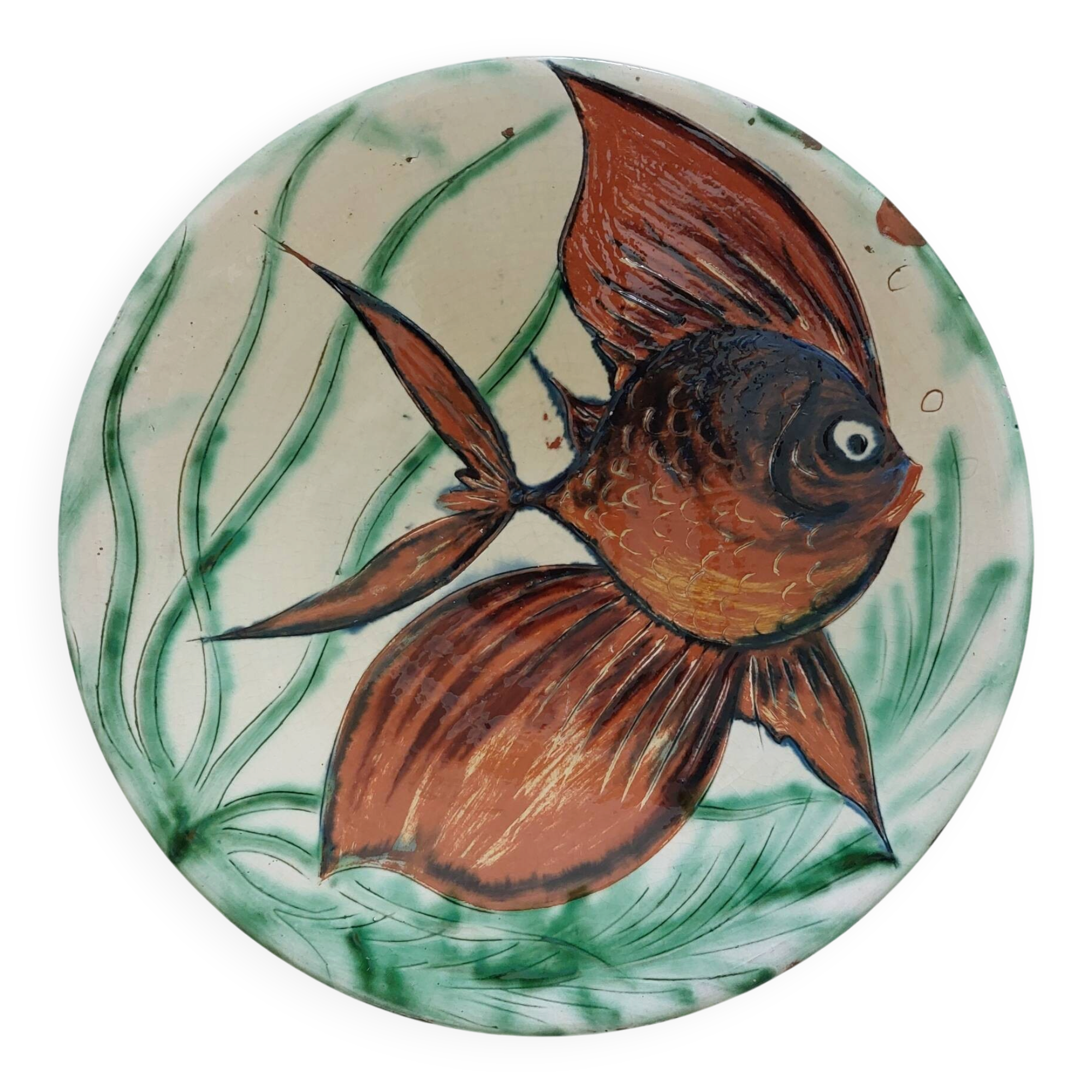 Plat Puigdemont Poisson 35 cm vintage