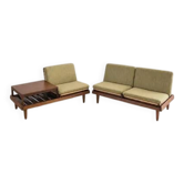 2 modular sofas by Hans Olsen for Bramin, Denmark, 1950s.
