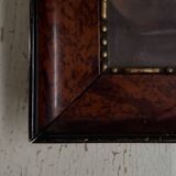 Watercolor on paper of a young girl lying on a bed, late 19th century